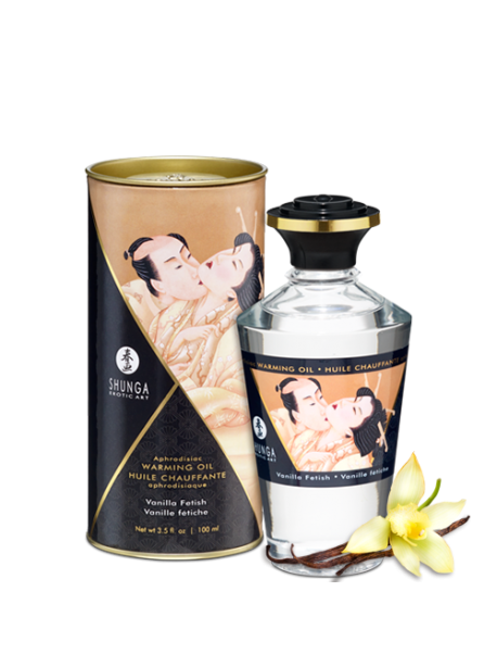 Huile chauffante aphrodisiaque comestible