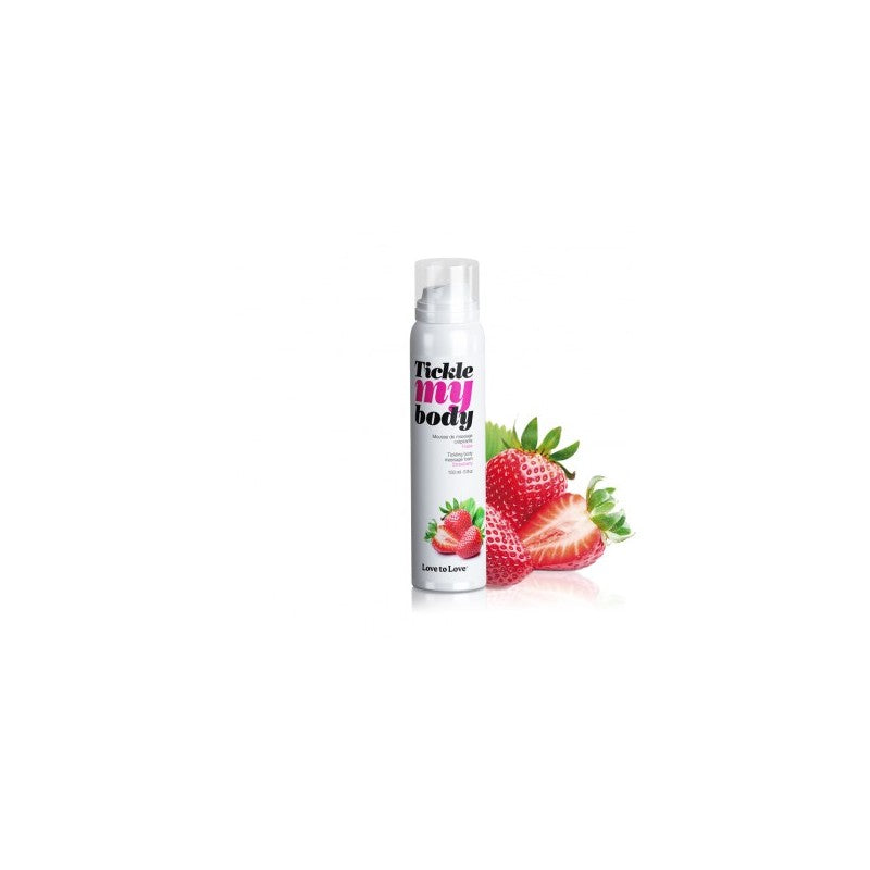 Mousse de Massage Crépitante Tickle My Body Fraise